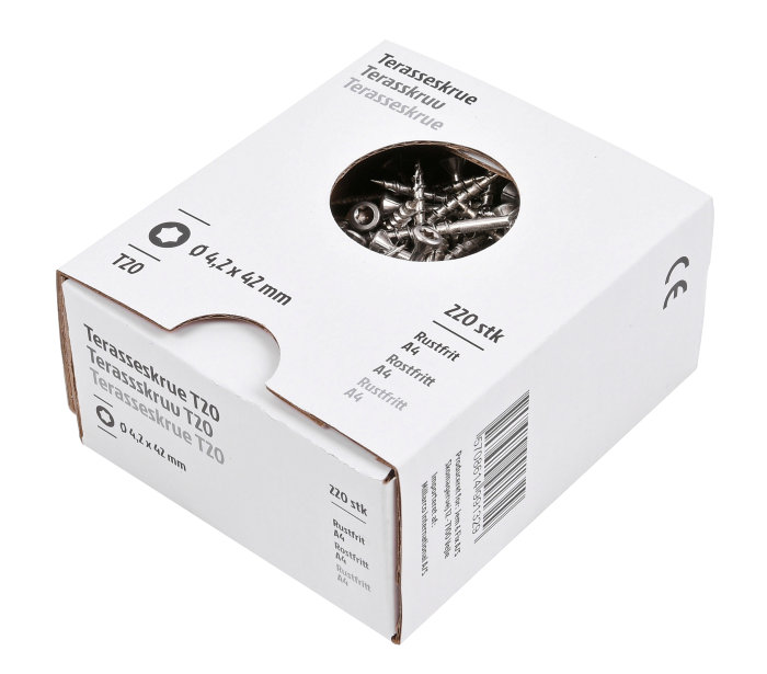 Terrasseskrue 4,2 x 42 mm - 220 stk.